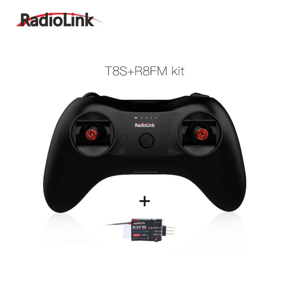 Radiolink T8S 8CH Mini RC Transmitter and R8FM Receiver 2.4G Radio Handle Gamepad Controller for Fixed Wing/Drone/Car/Boat | Игрушки и