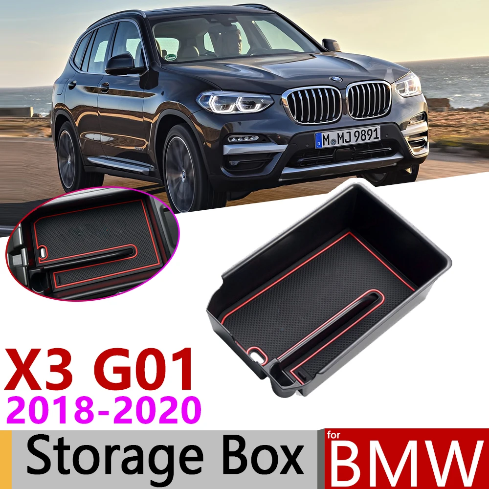 

for BMW X3 G01 X3M xDrive 20i 20d 2018 2019 2020 of Central Armrest Box Storage Stowing Tidying Car Organizer Accessories