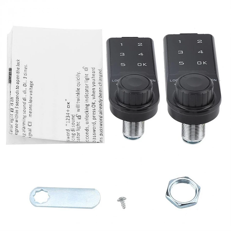 

1pcs Electronic Cabinet Lock Press Keypad Password Access Lock (L20) & 1pcs 12V 2A Electric Magnetic Lock 150KG/330Lb Fail Safe