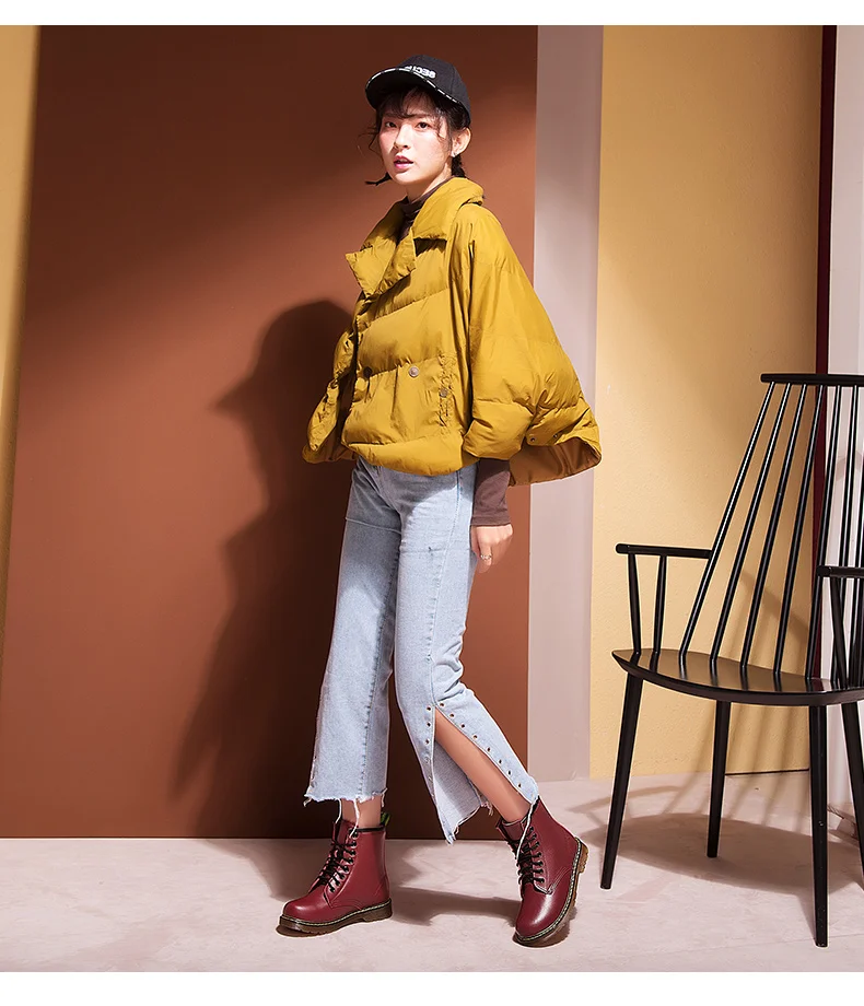 Snow Boots Winter Boot Fur Warm Comfortable Ankle Boots for Women Martin Boots Genuine Leather Shoes Flat Casual Booties