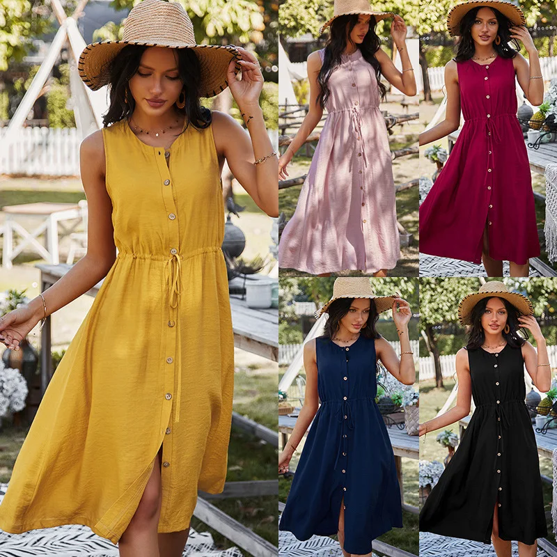 

Spring And Summer New Fashion Women's Buttons Casual