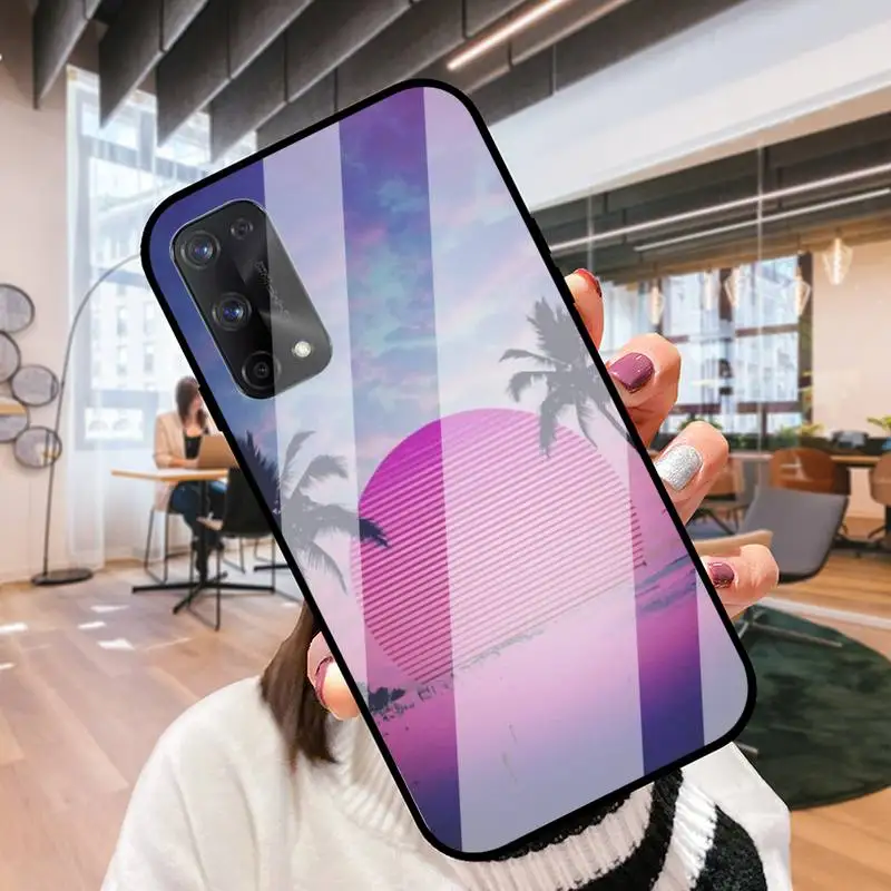 RUICHI художественная эстетика пикселя для Oppo R9 11 17 PRO F5 7 9 A5 37 57 59 83 стеклянная