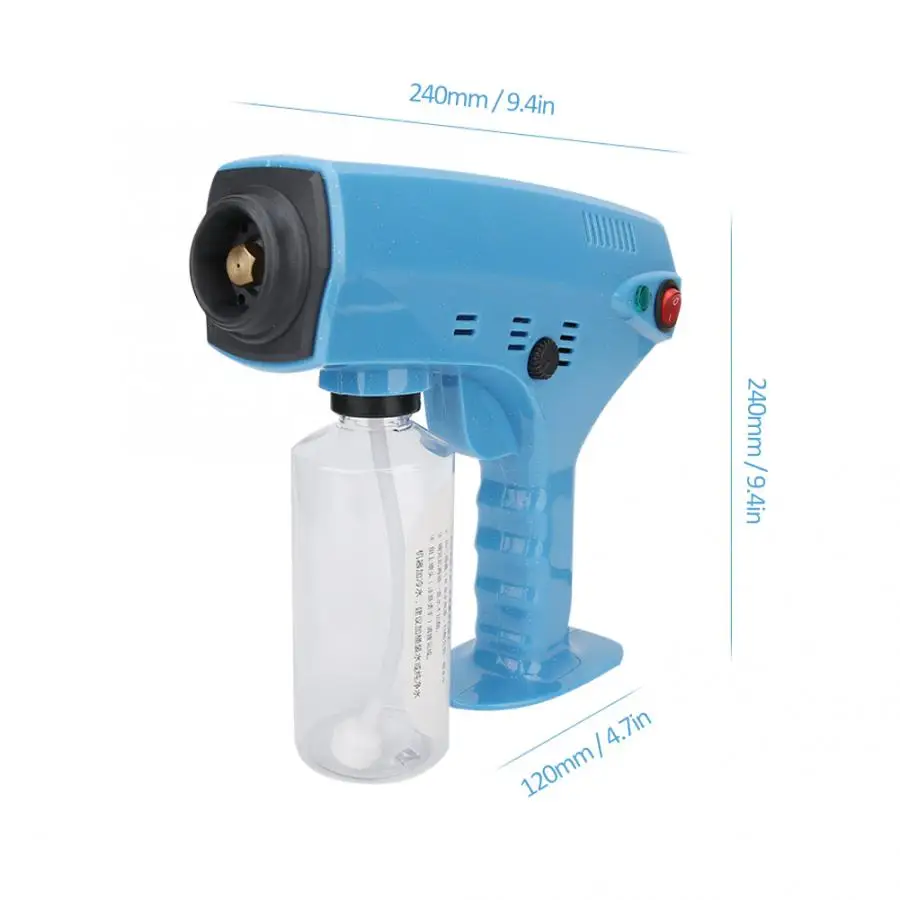 Распылитель для вьющихся волос нано синий светильник ухода за