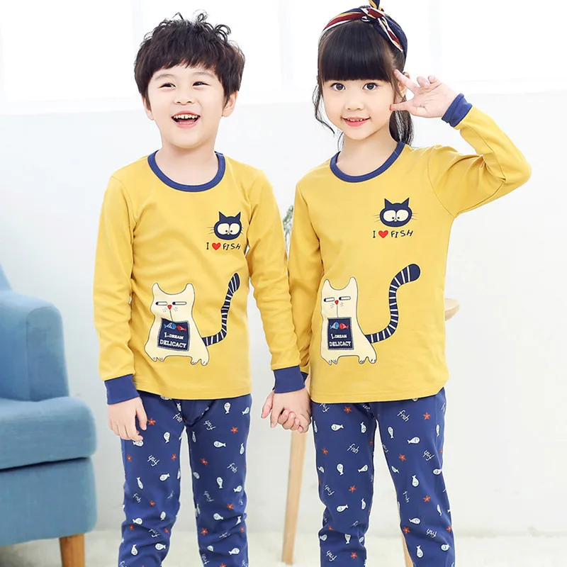 S-13 Детские пижамы; одежда для сна для мальчиков; весенние хлопковые комплекты для маленьких девочек; домашняя одежда; пижамы для девочек; детская одежда для сна; одежда для подростков - Цвет: S-13