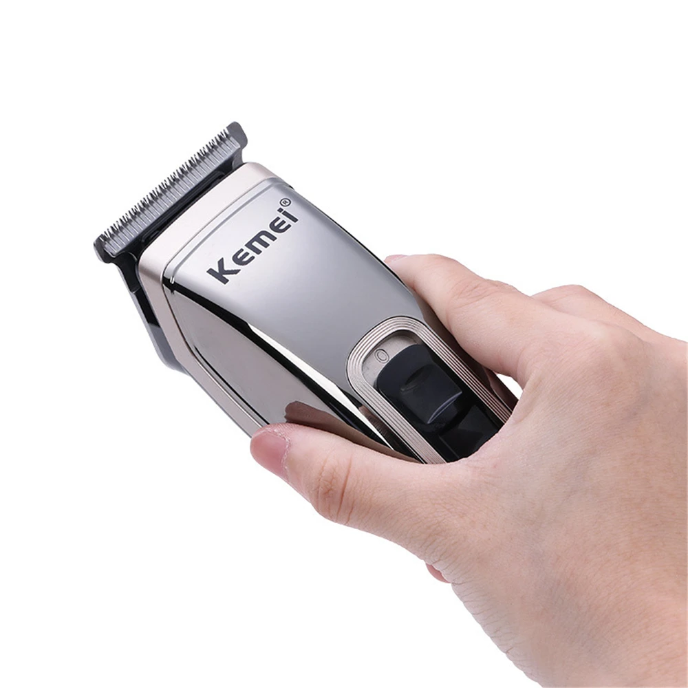 KEMEI триммер для волос с одним лезвием профессиональная машинка стрижки моющаяся