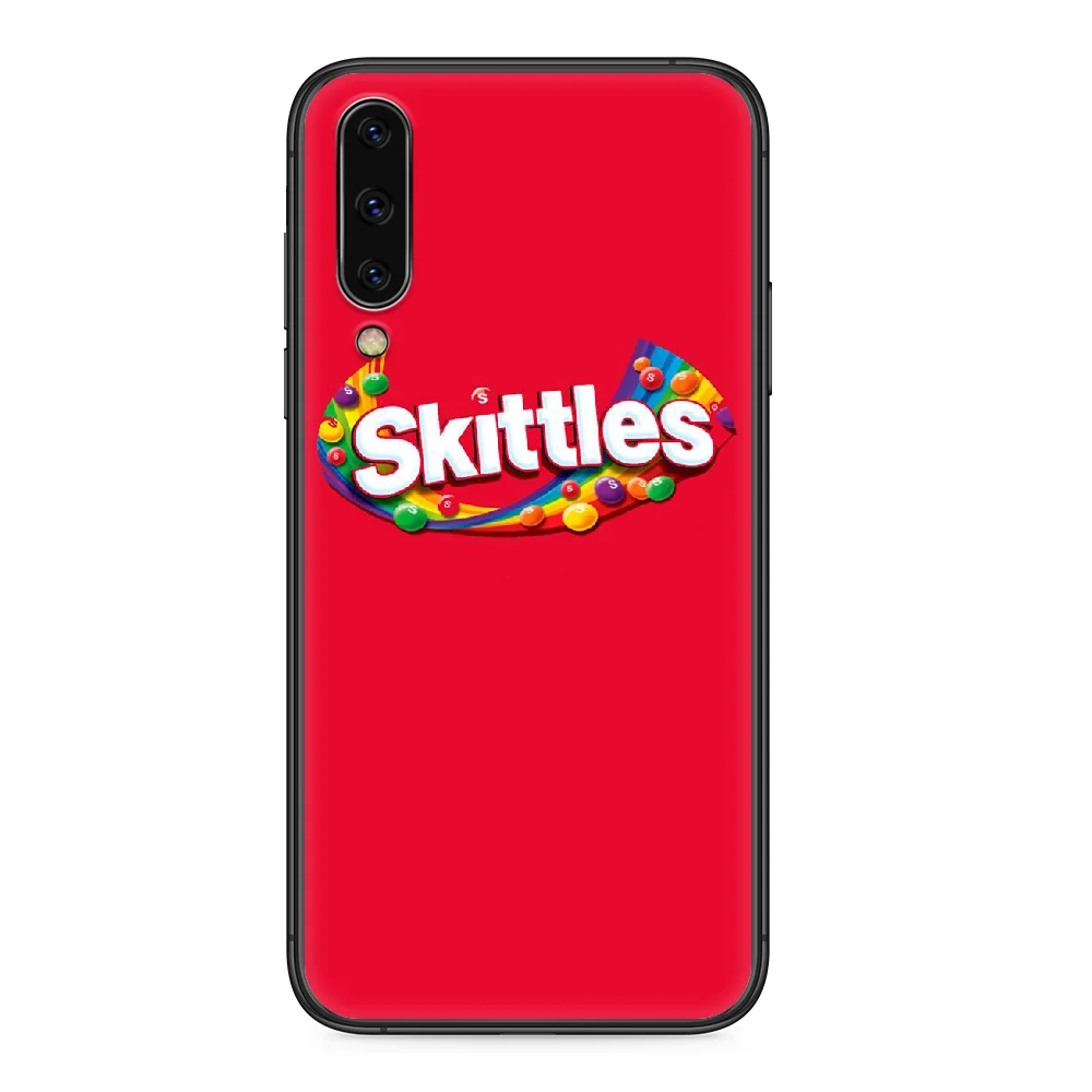 Skittles Sweet Sour Fruit Candies Phone case For Samsung Galaxy A 5 10 20 3 30 40 50 51 7 70 71 E S 4G 16 17 18 black funda art | Мобильные