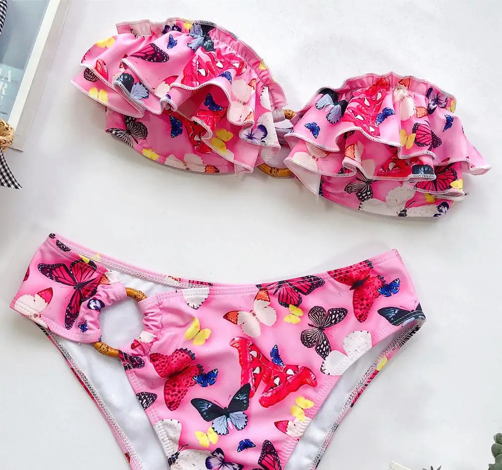 Новые купальники с цветочным принтом бикини 2020 женский купальник треугольным