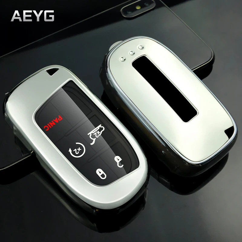 

Soft TPU Car Smart Key Case Cover Shell Fob For Jeep Renegade Frand Cherokee For Dodge Journey Charger Chrysler Fiat Accessories