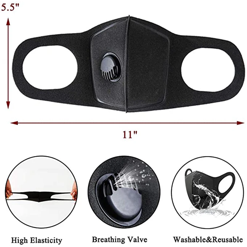 Унисекс велосипедная маска для лица с фильтром активированным углем|Маска