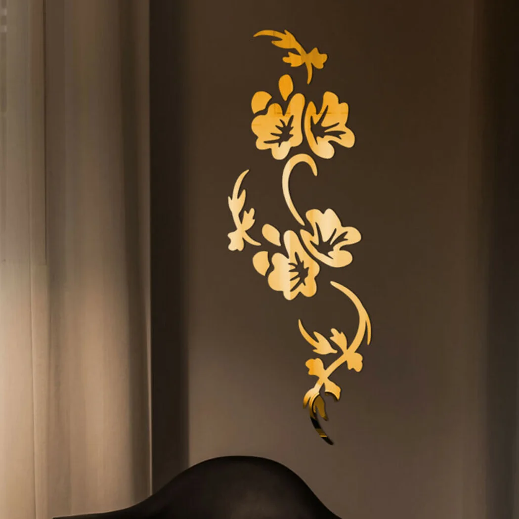 

Decoratin Wall Stickers Ornament Office Bathroom Modern Rattan Acrylic