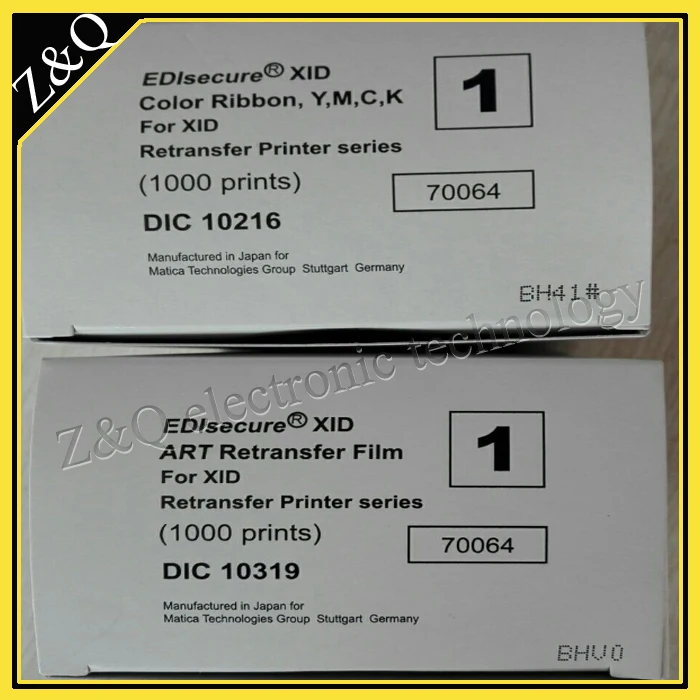 Reverse Transfer Film 1000 принтов для принтеров серии EDIsecure XID 5xxie и 8300 9300 9330|print print|film transferfilm