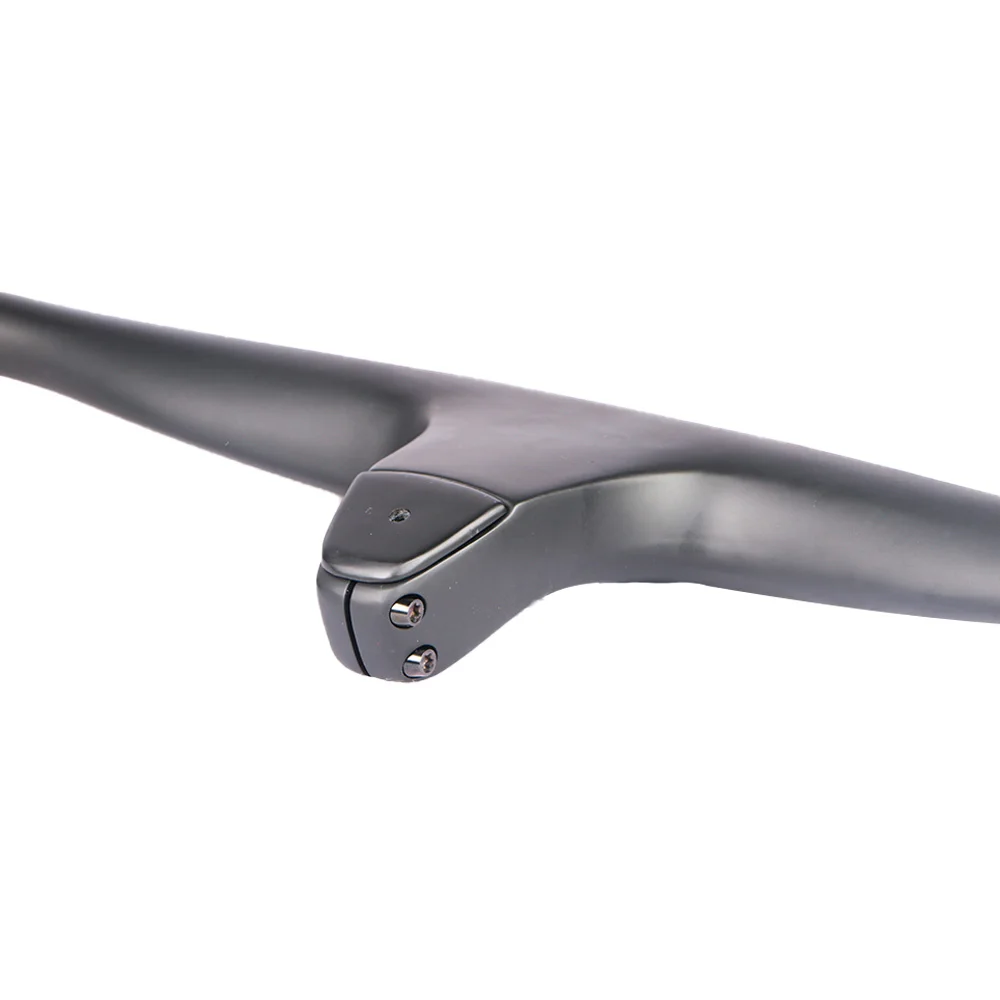 Цена 198 г только T1000 углеродное волокно интегрированный MTB велосипедный руль-12 градусов 740 мм титановый винт Mtb XC Cross Country