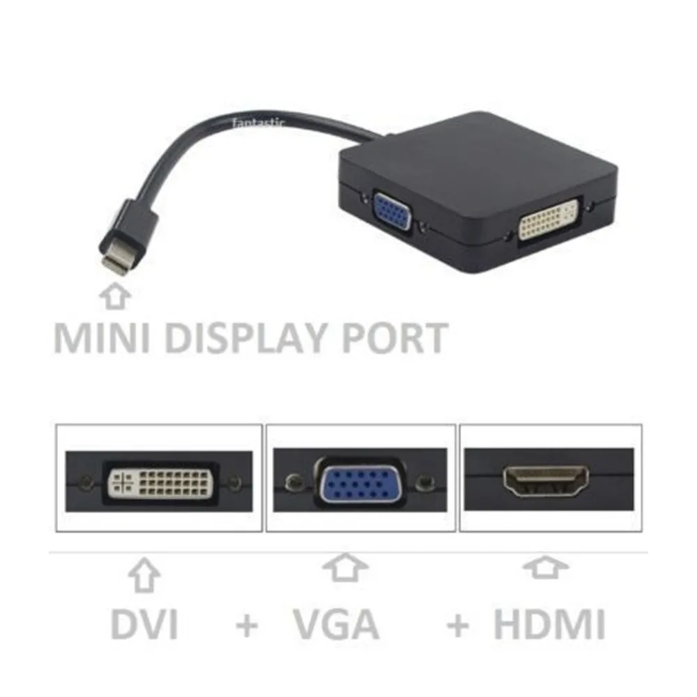 Мини порт дисплея DP в HDMI совместимый VGA DVI черный для Microsoft Surface pro 1 2 3 4|Кабели VGA| |