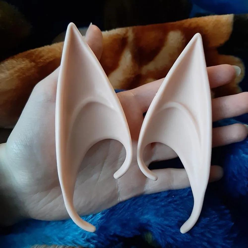 Angel Elf Ears Christmas Easter Plastic Soft Pointed Prosthetic Tips False Props Mysterious Fairy Cosplay Supplies | Дом и сад