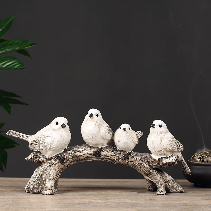 

Bird Living Room Figurine American Handmade Bedroom Accessories Action Figure Statues for Decoration Decoracao Home Decor DH50XB
