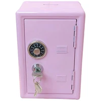 kids money banks mini money box gift safe case password with key metal money box storage bedroom locker home ornament