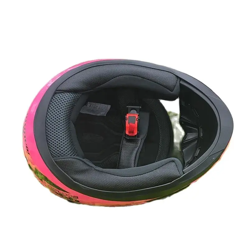 Мотоциклетный шлем malushen защитный розовый на все лицо зимний сезон | Автомобили и