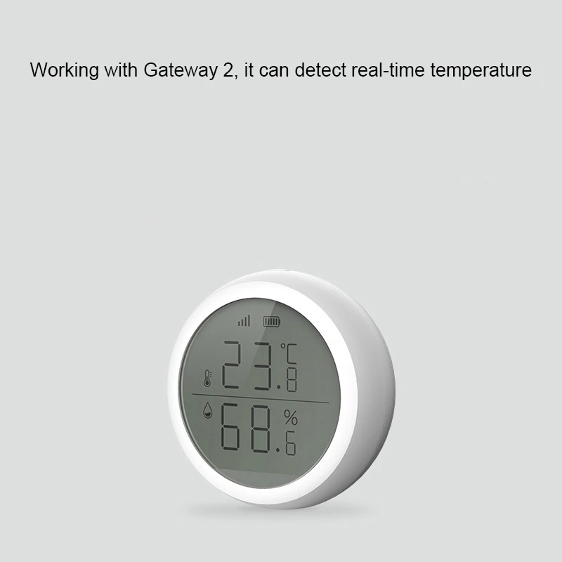 

2021 Zigbee 3.0 Wireless Temperature Sensor Tuya and Smart Life App Control Temperature and Humidity Sensor