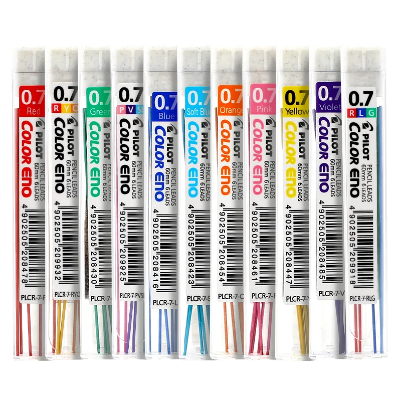PILOT Color ENO 0 7 механический карандаш для заправки свинца PLCR 8 цветов s 3 разных