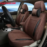 cartailor linen car seat cover for toyota wish seat covers for cars interior accessories customized car seat protection airbags