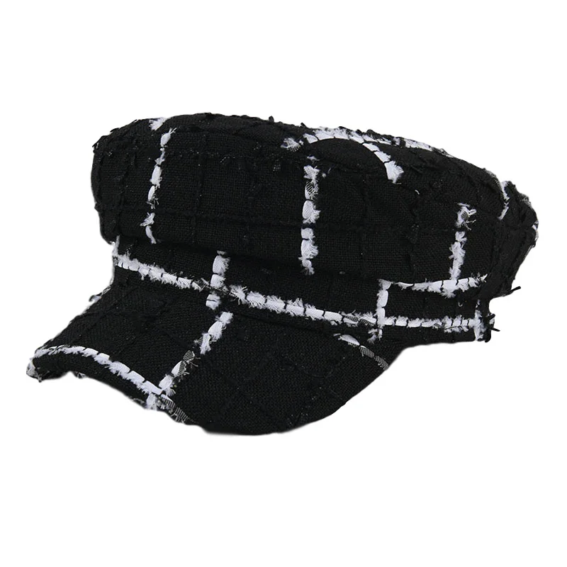 Новые женские кепки USPOP в клетку газетчика модные на плоской подошве винтажные