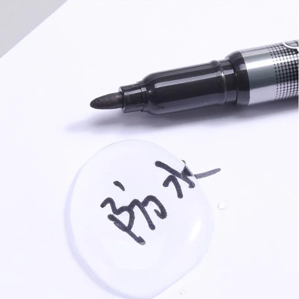 12 шт./корт. Мини Перманентная маркерная ручка с тонким наконечником для офиса