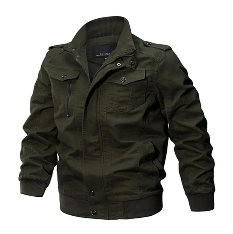 

Men Black Jackets And Coats Slim Fit Jackets New Spring Autumn Men Cotton Coats Large Size Male Standing collar Jackets Size6XL