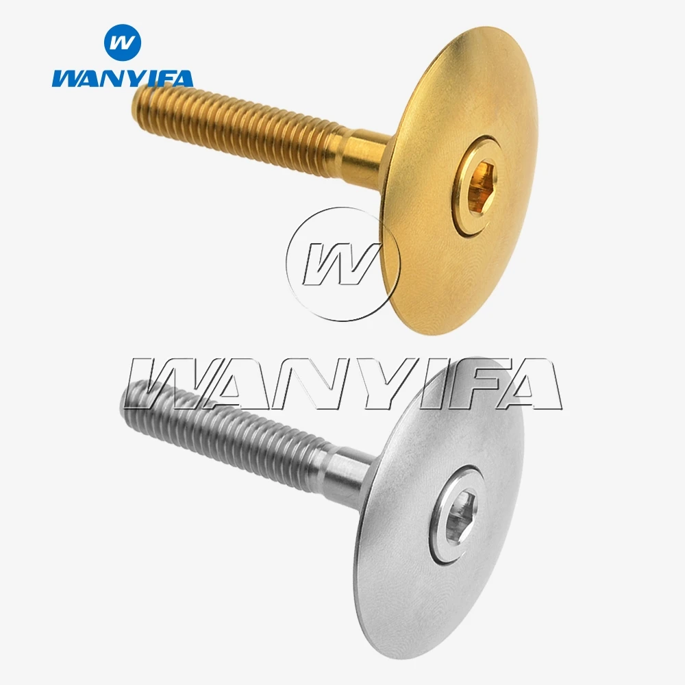 Титановый болт Wanyifa M6x35mm + 1 1/8 &quotколпачки для гарнитуры велосипеда гарнитура ЧПУ
