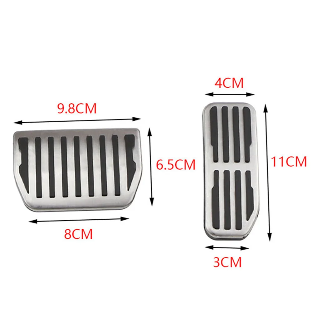 Автомобильные педали Lilmanta из нержавеющей стали задняя защитная крышка для Jaguar XE