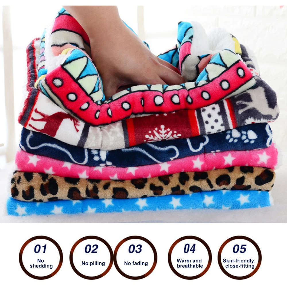 Коврик для животных мягкий теплый коралловый флис принт дизайн домашних щенков