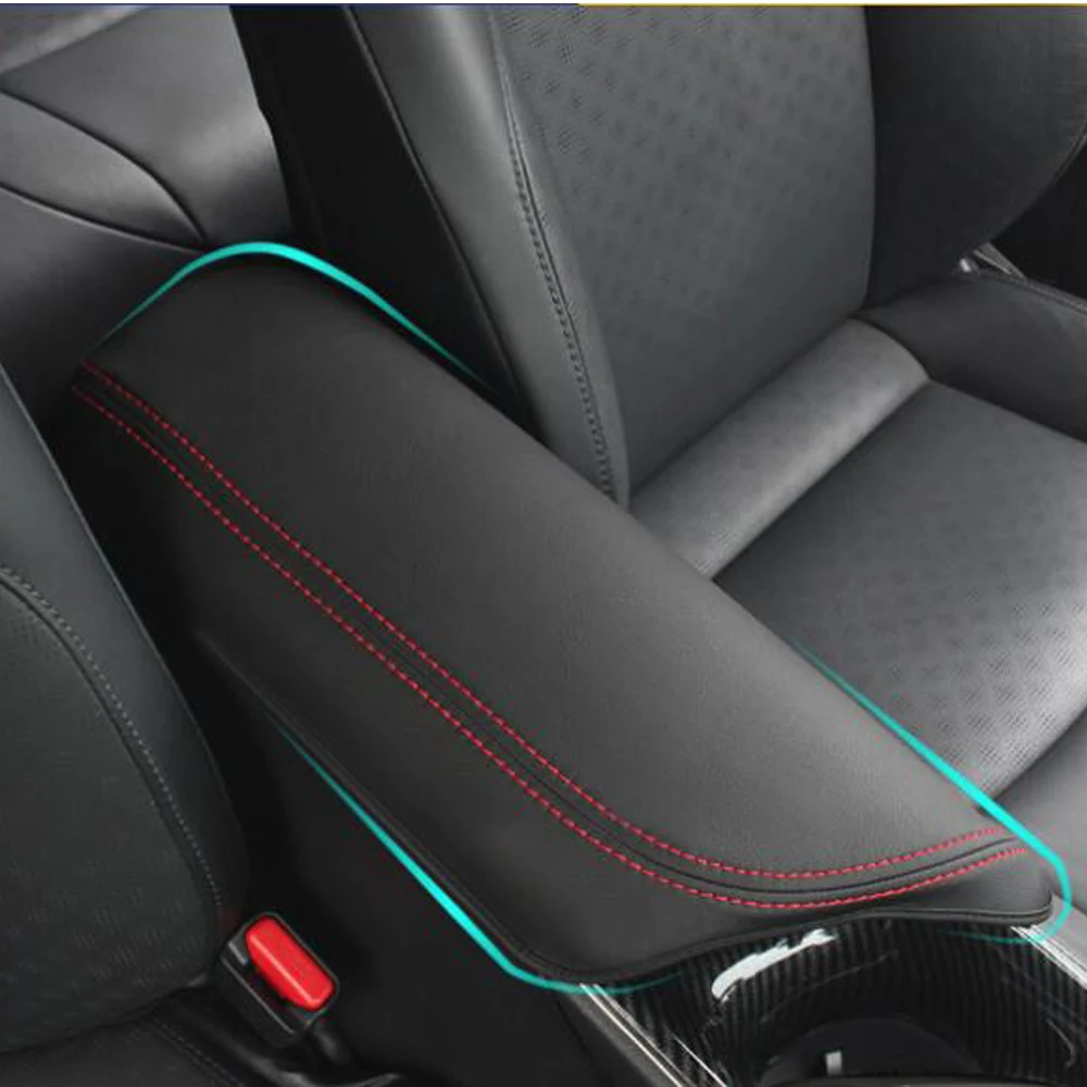 

For Toyota CHR C-HR CH R 2018 2019 Armrest box cover Car accessories Interior central hand-held protection cushion mat leather