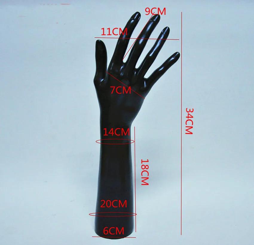 Женские перчатки-манекены 14 дюймов 1 шт. с ручным дисплеем Ювелирный стенд для