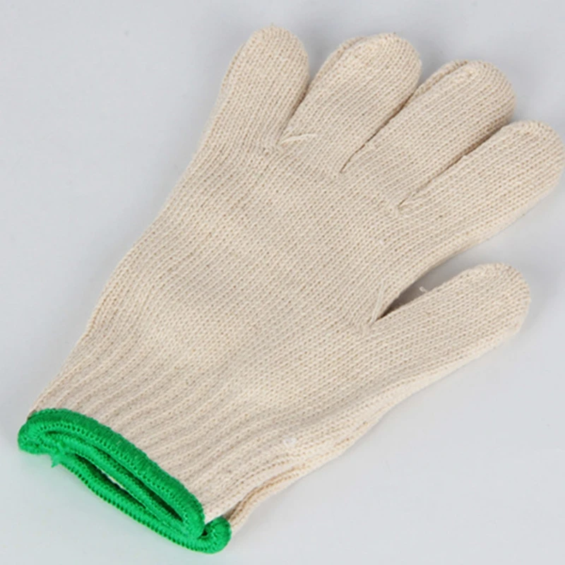 

Cotton Yarn Knit Safety Work Gloves Non-Slip Wear-Resistant Protective Mittens D08E