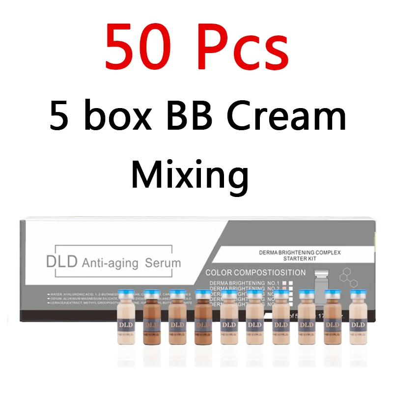 50pcs bb cream mix 50 шт. BB крем светящийся Stayve сыворотка корейская косметика мезо белая осветляющая сыворотка ЕЕС для BB крем машина отбеливание акне против старения - Цвет: 50pcs bb cream mix
