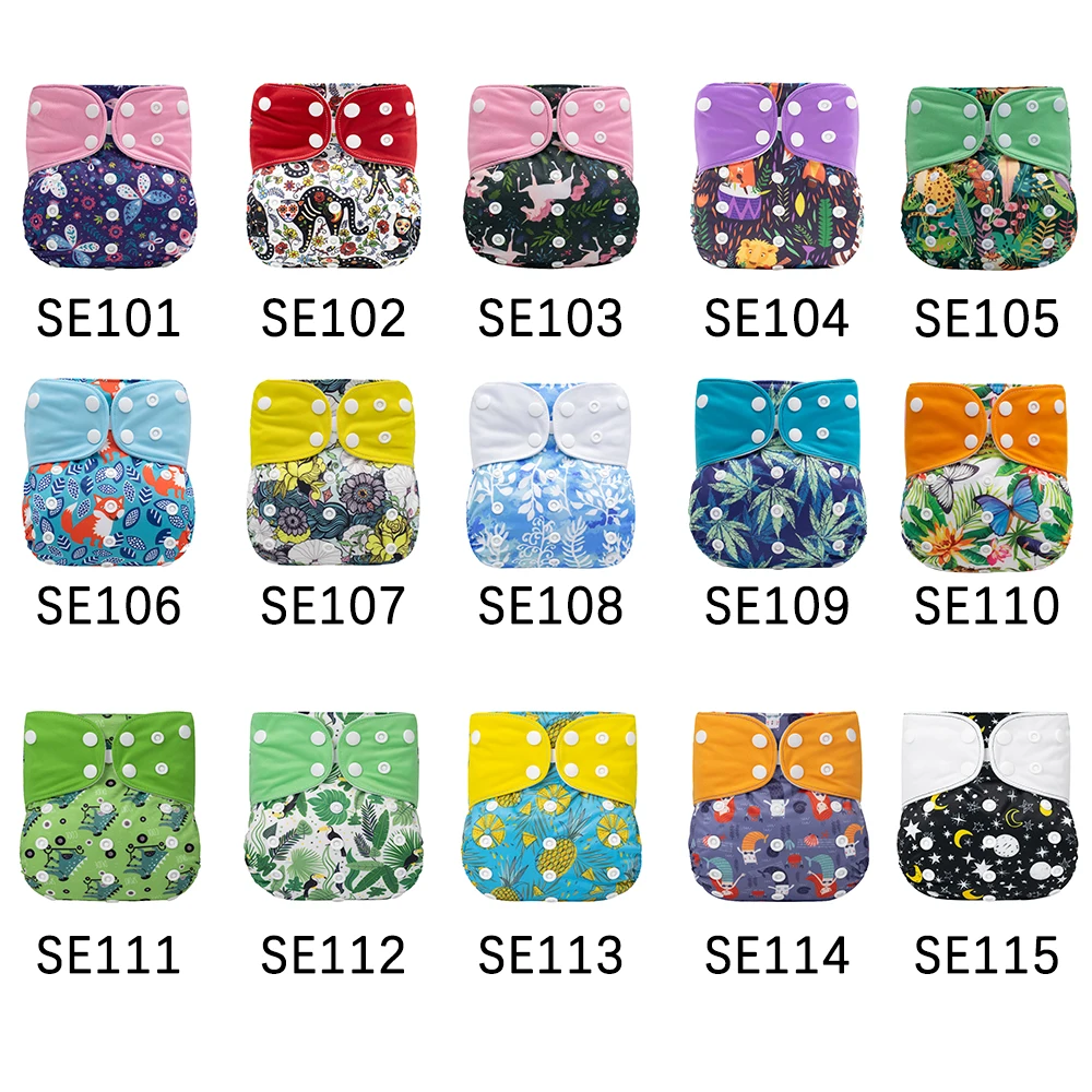 

[Mumsbest]Washable Eco-friendly Baby Cloth Diaper Ecological Adjustable Nappy Reusable Diapers Panty for Potty Training