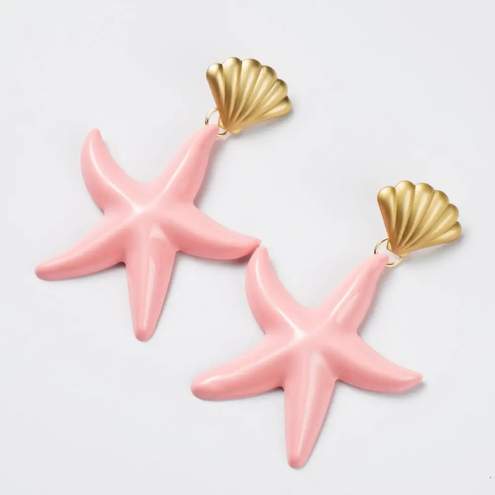 3 шт./компл. Модные женские серьги в виде капель с Симпатичные Морская звезда