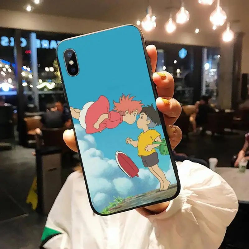 

Cartoon Ponyo on the Cliff Phone Case for iPhone 11 12 pro MINI XS MAX 8 7 6 6S Plus X 5S SE 2020 XR