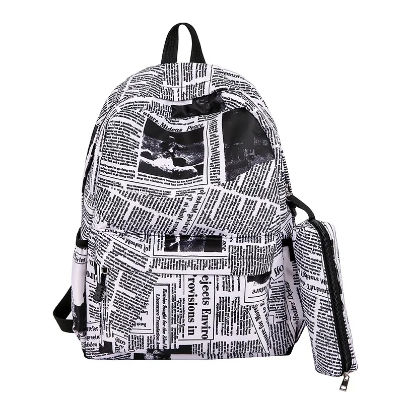 

Fashion unisex Backpack Waterproof Nylon Camouflage Geometric Color Travel Cute School Shoulder Bag Multifuction Bagpack