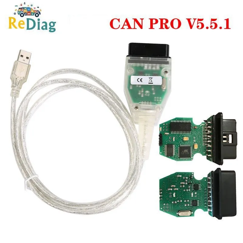 CAN PRO V5.5.1 с чипом FTDI FT245RL VCP OBD2 Диагностический интерфейс USB кабель Поддержка Can Bus UDS
