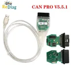 CAN PRO V5.5.1 с чипом FTDI FT245RL VCP OBD2 Диагностический интерфейс USB-кабель Поддержка Can Bus UDS K Line работает для AUDIVW