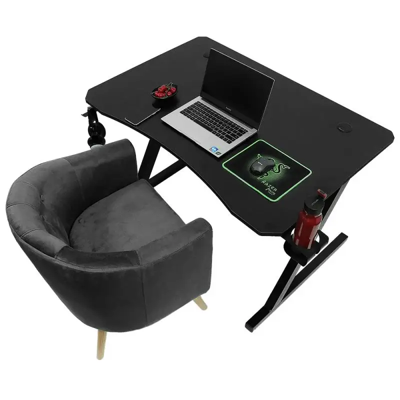 

E-sports Game Table Desktop Socket Laptop Table Computer Desk Table Bedroom Furniture Living Room Desks Home Supplies HWC