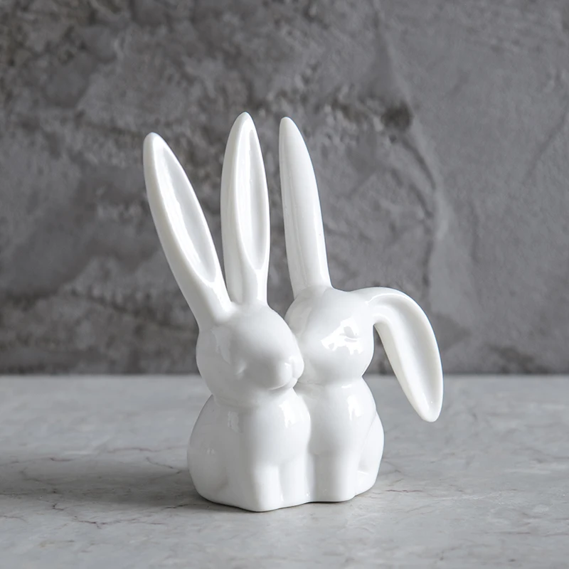 Миниатюрная керамическая полка для хранения колец и ювелирных изделий в форме