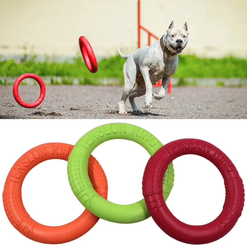 Собака учебный диск укус собаки устойчивы обучение игрушечный щенок нетоксичны