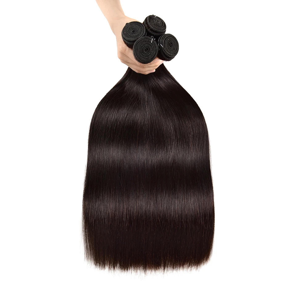 Straight Human Hair Bundles Wholesale Price 3/5/10/20 Deal Brazilian Unpressed Virgin | Шиньоны и парики