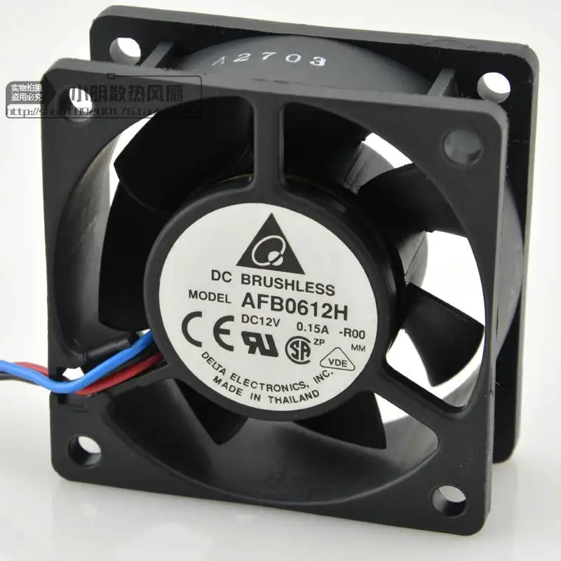 

Новый 6025 12V 0.15A AFB0612H-ROO 3 провода защиты электродвигателя Вентилятор охлаждения