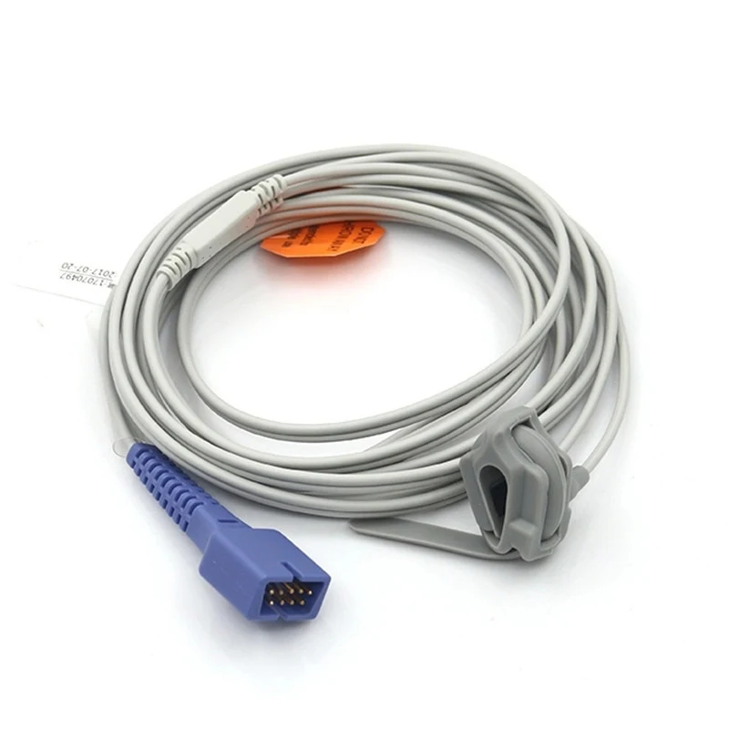 Nellcor Oximax Direct SpO2 Sensor Pulse Oximetry Probe Adult Finger Clip 9 Pins 3 Meter Cable |