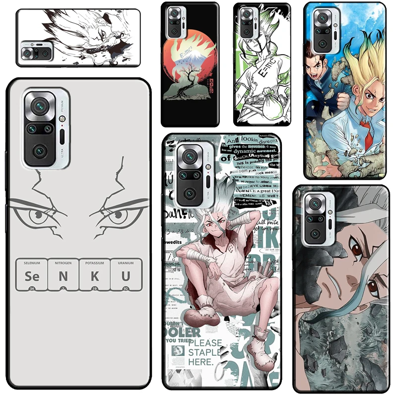 

Dr Stone Senku For Redmi Note 11 Pro Note 10 Pro 10S 9S 11S Note 9 Pro Phone Case For Redmi 10 9 9C 9T 9A
