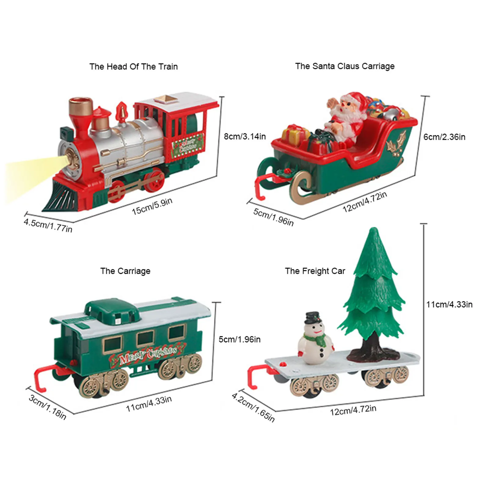 

Christmas Train Set Railway Electric Train Track Toy Gift Set For Boy Kids Family Santa Claus Gifts Children Toys For New Year