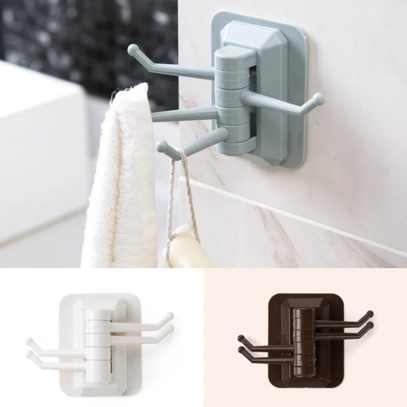 

Storage Holders Racks Strong Adhesive Wash Cloth Clip Rotatable Home Improvement Bath Room Kitchen Supplies Storage Towel Rack