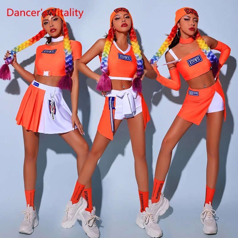 Костюм джазовых танцев Женский костюм для взрослых чирлидинга выступлений